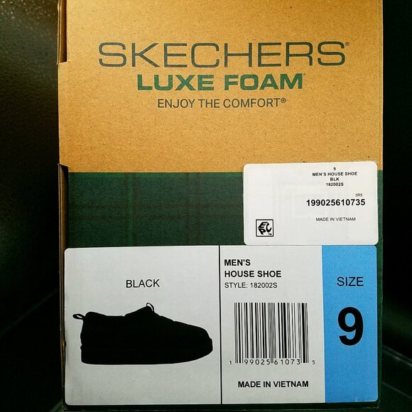 ? Skechers Men’s House Shoes – Size 9 - Memory Foam Slip-On Slippers –Pre-Owned main image 5
